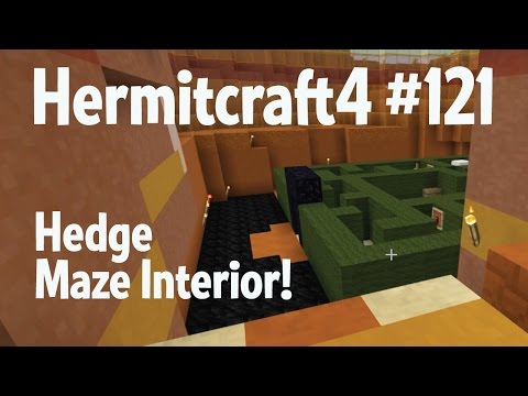Hedge Maze by @misuba, interior — Hermitcraft 4 ep 121