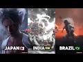 Monkey D Luffy Live Action - Japan 🇯🇵 Vs India 🇮🇳 Vs Brazil 🇧🇷 | One Piece | Anime Live Action