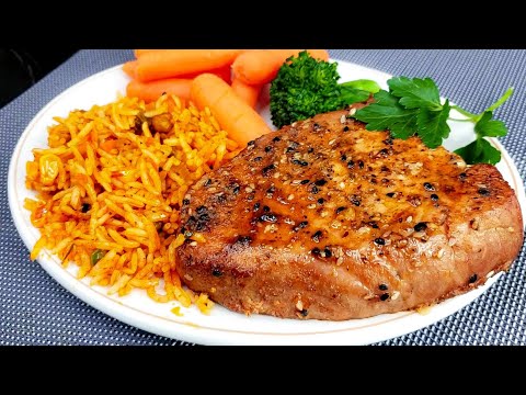 Quick and Easy Air Fryer Fish Steak/Tuna Steak Recipe in 10 minutes taste so so good! Tasty!