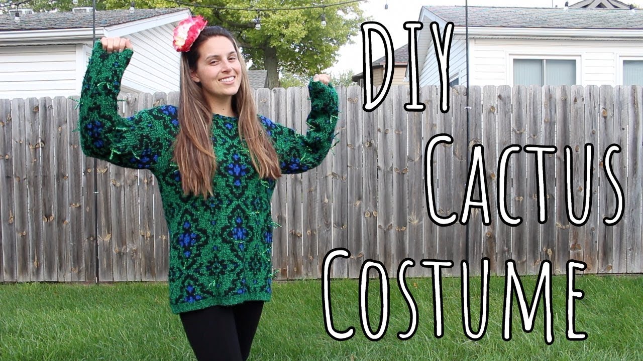 DIY | Easy Last-Minute Cactus Halloween Costume