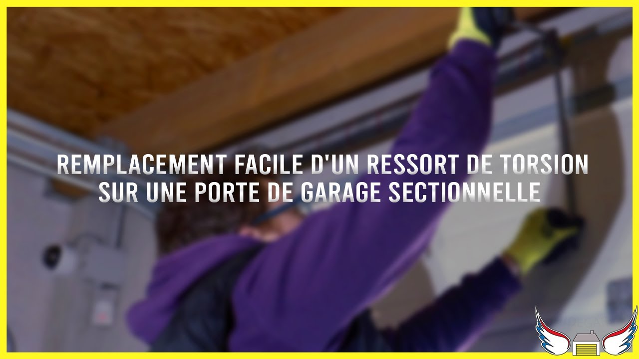 Remplacement facile d'un ressort de porte de garage cassé
