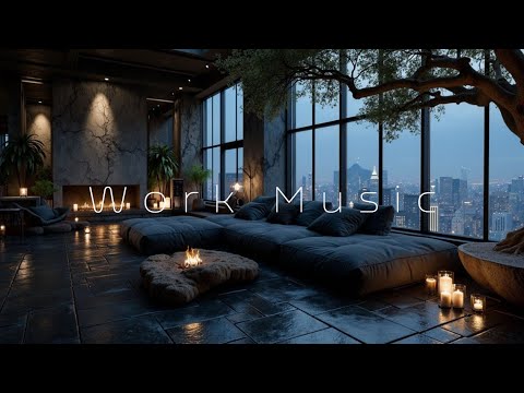 Tiefenarbeitsmusik für Fokus - Gemütliches Loft Stadt Nacht Ambiente & Produktives Studium