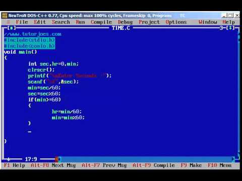 Calulate Hours Minutes And Seconds From Given Seconds in C Programming Tamil