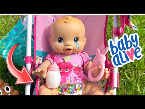 BABY ALIVE Doll has a BIG accident at the Park! 😱