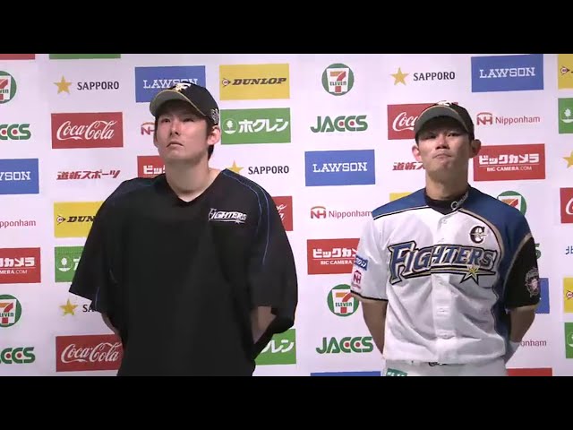 ファイターズ・高梨投手・大野選手ヒーローインタビュー 2016/7/8 F-M