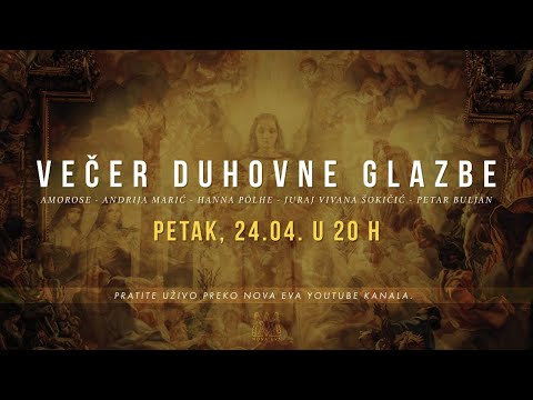 Večer duhovne glazbe (acoustic live) - 24.4.2020. - petak - u 20h