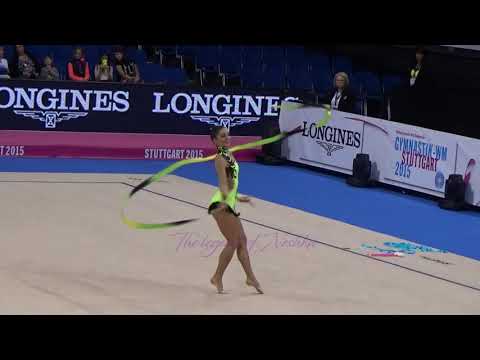 Nataly HAMRIKOVA (CZE) ribbon - 2015 Stuttgart worlds Qualifs