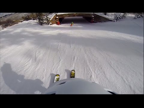 Skiing 55 MPH I Go Pro HD