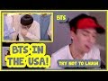 BTS BEING EXTRA AF IN AMERICA [TRY NOT TO LAUGH / SPIT CHALLENGE]