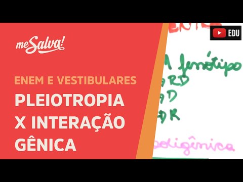 Me Salva! GEN24 - Genética -  Pleiotropia X Interação gênica