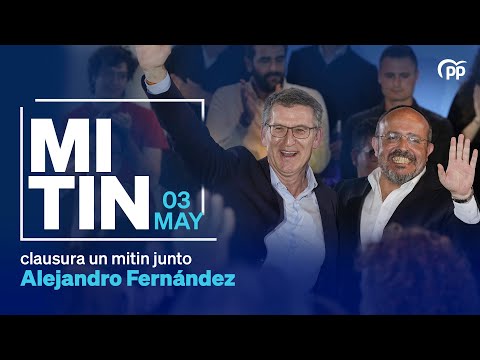 Feijóo y Alejandro Fernández clausuran un mitin en...