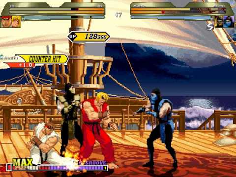 Super Fights   Subzero and Scorpion vs Ryu and Ken