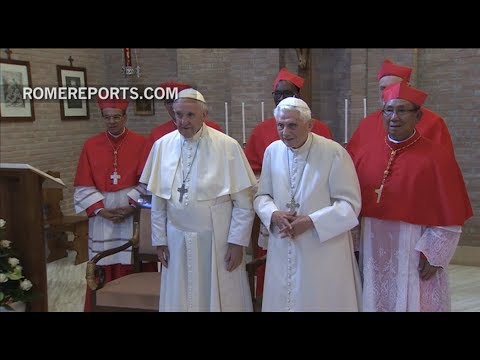 Benedict XVI receives the new cardinals, and speaks with them in various languages