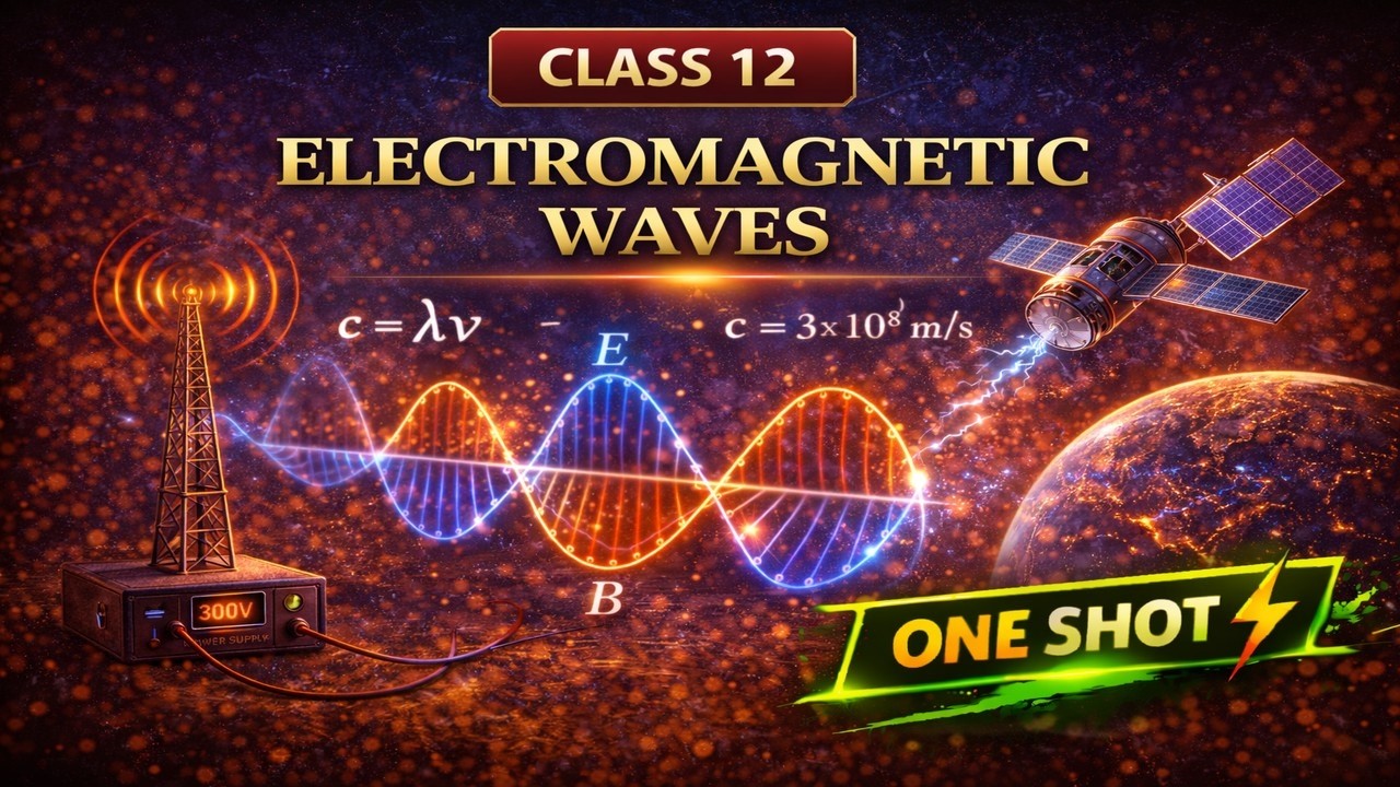 CBSE Class 12 || Physics || Electromagnetic Waves || Animation || in English
