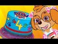 Paw Patrol Skye S बच्चों के लिए जन्मदिन एनिमेशन