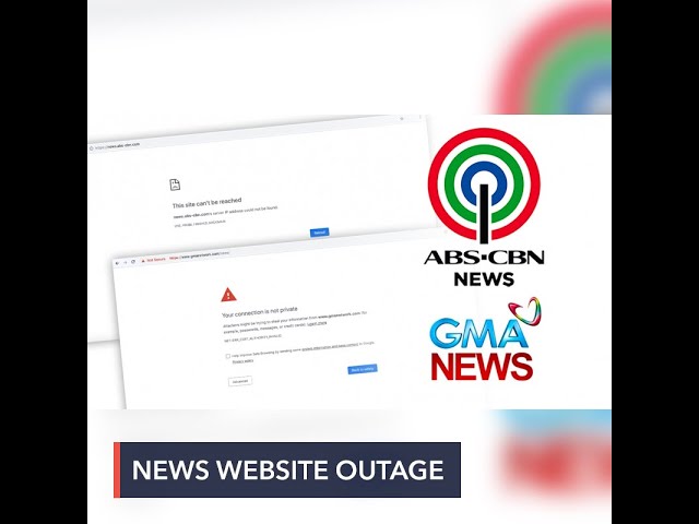 ABS-CBN, GMA news websites inaccessible