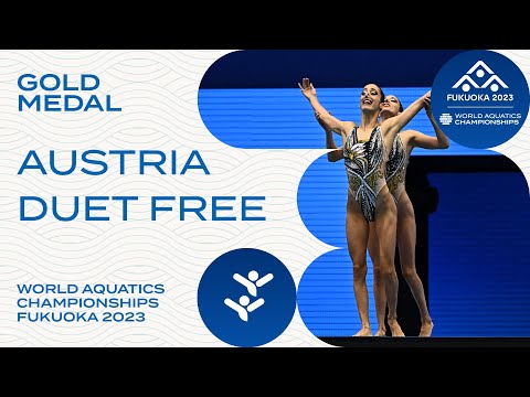 Austria Gold Medal Performance | Women Duet Free | World Aquatics Championship Fukuoka 2023