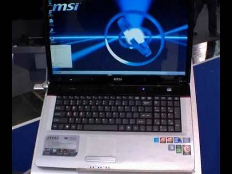 MSI GE700 German Hands On at Cebit 2010