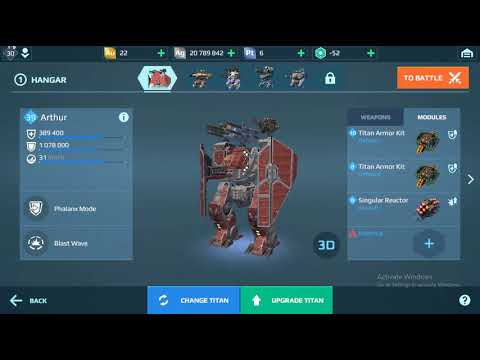 Maximum upgrading my self fix unit on my Arthur!!! | War Robots |