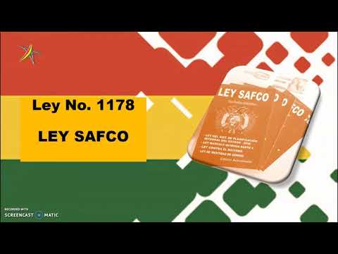 LEY N° 1178 SAFCO