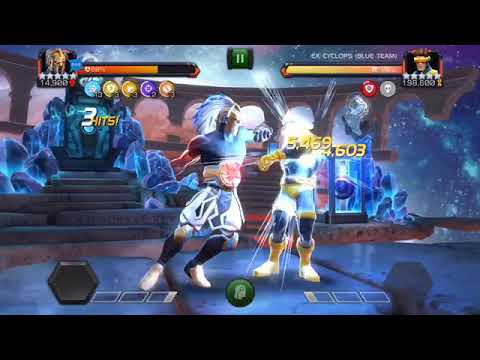 Marvel Contest of Champions Labyrinth of Legends 5/65 Aegon vs Cyclops One Shot