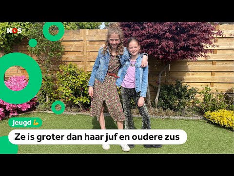 Rosalie (9) wordt door een zeldzame aandoening superlang