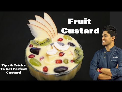 Fruit Custard Recipe - How To Make Fruit Salad - My Childhood Favourite Recipe ❤️ - Powerchef Pranav