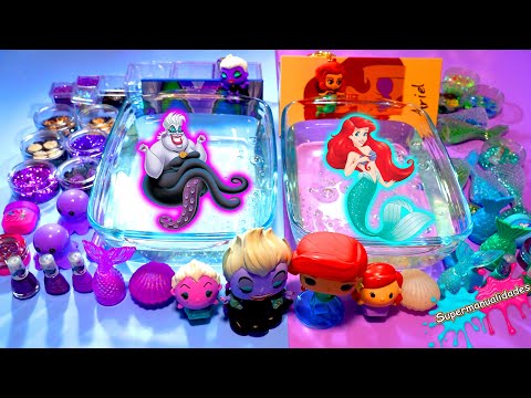 Mezclando Ariel VS Úrsula de La Sirenita en Slime - Supermanualidades