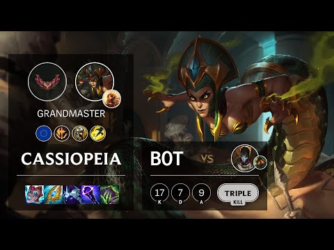 Cassiopeia Bot vs Jhin - EUW Grandmaster Patch 12.2