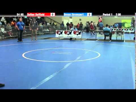 FILA Cadet 54 KG Dalton Duffield vs. Devan Davenport