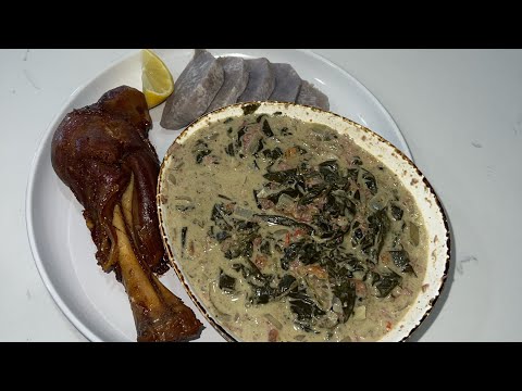 Fiji style corned mutton Palusami cooked in oven