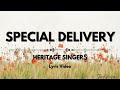 Special Delivery - The Heritage Singers (Lyrics Video)