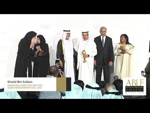 Khalid Bin Kalban at the ABLF Awards 2018