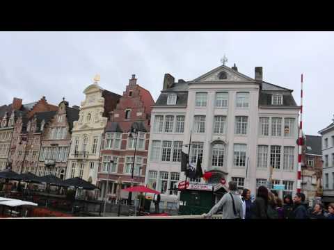 Beautiful Ghent City on a Rainy Day, Belgium / Гент, Бельгия