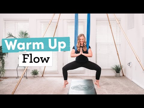 Aerial Yoga Class | 18min Vinyasa Whole Body Warm Up Flow