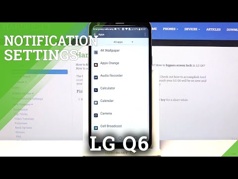 Notifications Managing on LG Q6 - Turn On or Disable Notification from App