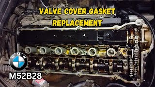 BMW M52 Engine Valve Cover Gasket Replacement – E39 528i Single VANOS