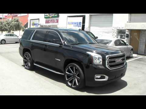 877-544-8473 24" Inch DUB 8-Ball Rims Black Wheels 2014 GMC Yukon Free Shipping