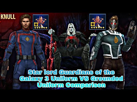 Star lord Guardians of the Galaxy 3 Uniform VS Grounded Uniform Comparison - Marvel Future Fight
