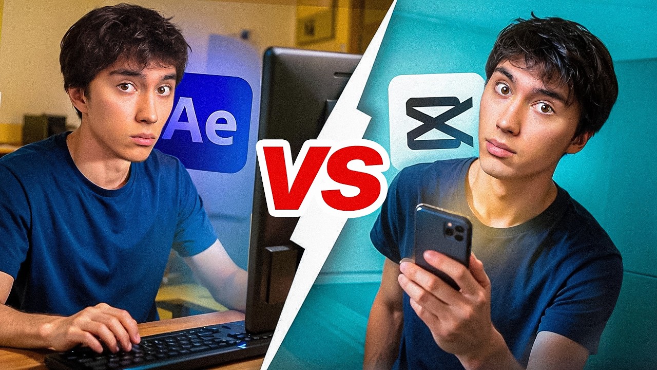Монтаж на ПК vs Телефоне
