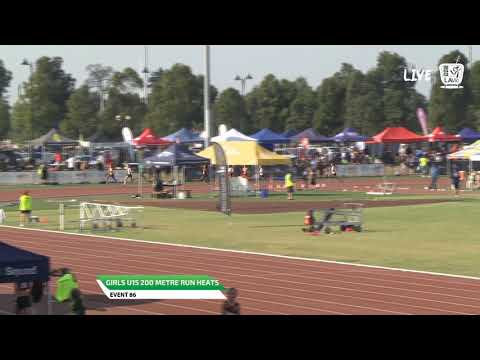 Girls U15 200m Heat 2 - 2019 State Track and Field Championships // LAVicTV