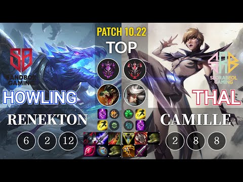 SB Howling Renekton vs SRB Thal Camille Top - KR Patch 10.22