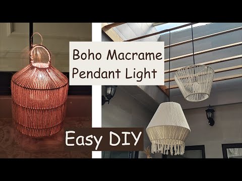 Create Your Own Boho Macrame Pendant Light: DIY Tutorial