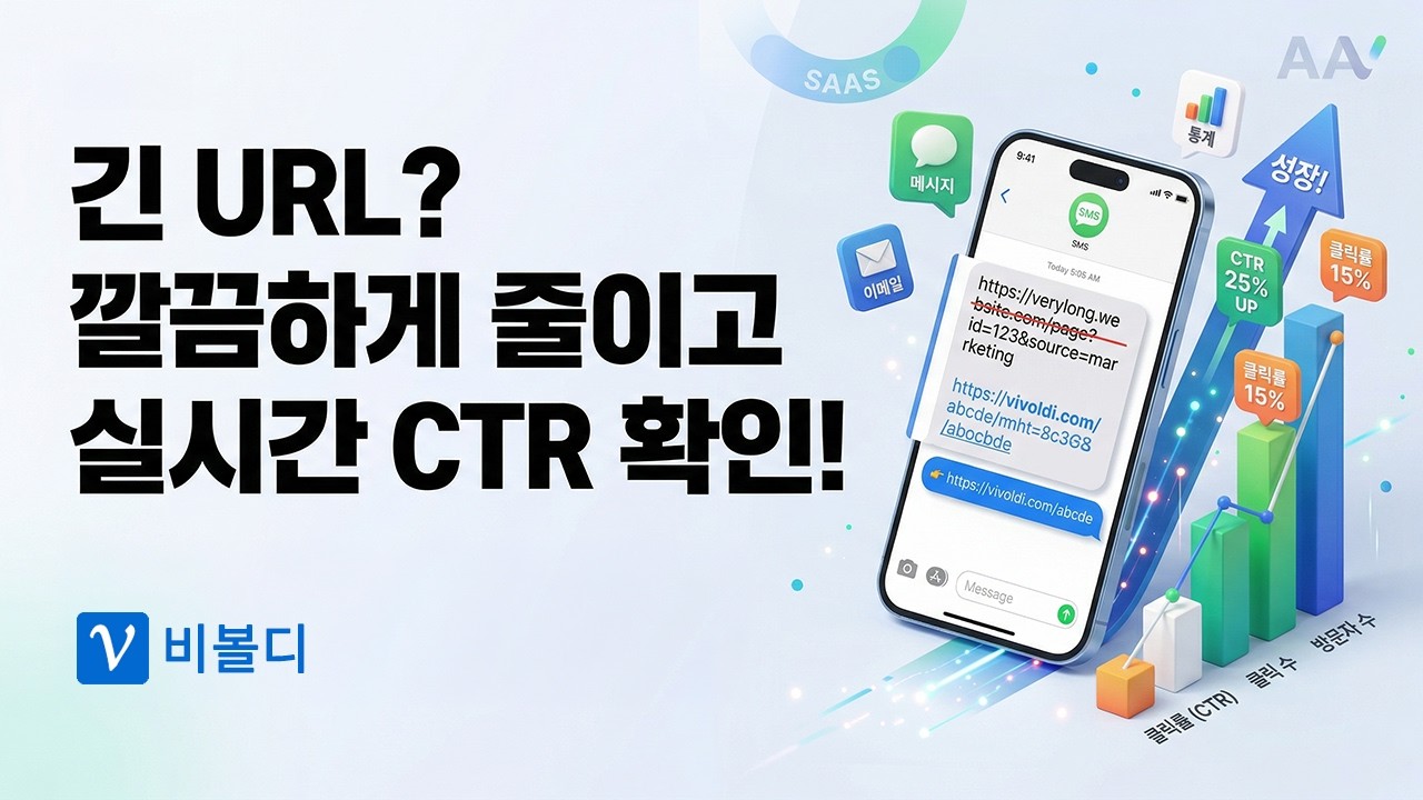 문자 및 이메일 전용 단축 URL 생성 가이드: 실시간 클릭률(CTR) 추적 방법