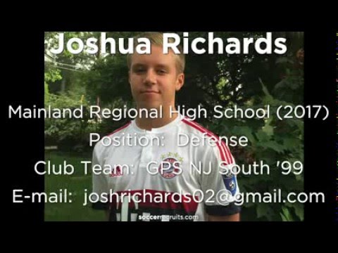 Joshua Richards Soccer Defender Highlights & Recruiting Video - 2017 Recruit