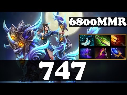 747 6800MMR Plays Mirana vol 2 - Ranked Match Gameplay - Dota 2