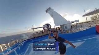 Surfs up on Royal Caribbeans Flowrider