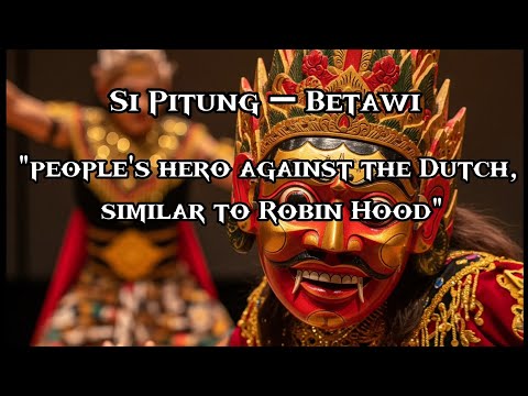 Si Pitung – Betawi "people's hero against the Dutch, similar to Robin Hood"