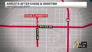 Cedar Rapids Police arrest four people after chase Sunday evening