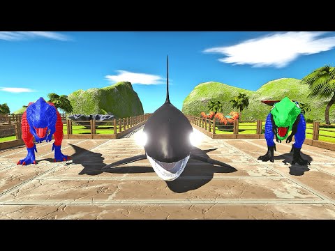 FPS DEATH RUN vs BATMAN ORCA with ALL WEAPONS & HP Bar - Animal Revolt Battle Simulator ARBS